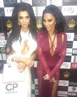 👑👯2 #Persian princess are better than one 👑👯At @dubaifashionweeklondon