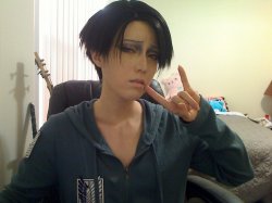 nostopdasgay:  shikarius:  Heichou make-up test! Bonus:  I finally