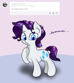 askfillyrarity:  …still fab. ((1/1, as in Rarity will be a