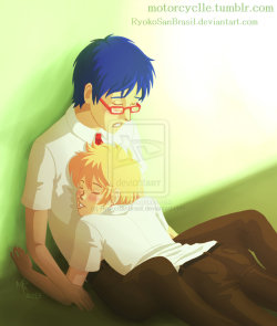 motorcyclle:   Rei and Nagisa by ~RyokoSanBrasil  Yaaaaaay my