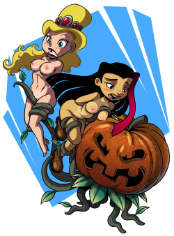 Halloween 2011 commissioned pinup Artwork done by: Linno Concept