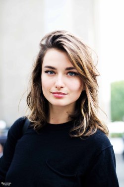 boutaynaphotos:  Andreea Diaconu after Zadig & Voltaire SS