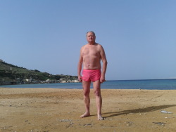 On Gneija beach, Malta, 1st December 2014. Shorts somewhat larger