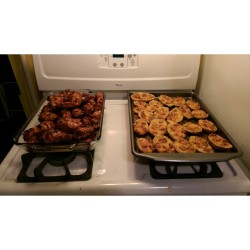 Grilled BBQ Chicken and Homemade Potato Skins!!! 