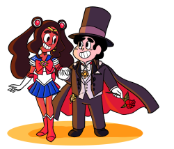 sketchabeedraws:  super cosplay buds! 