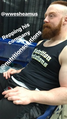 deidrelovessheamus:  Cesaro IG story pic of Sheamus from 6-11-2017