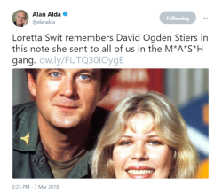 radarsteddybear: Loretta sent this touching memory of David Ogden