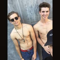 scotthoover:  Shooting @iamnickkeller and @jacob__myers causing