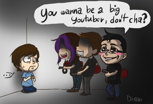 cossus:  Based on this video. Mark asks for fanart, Mark gets fanart. Kawaii yet creepy eyes included. But Mark, now I want to ask you something… You’re a big youtuber now… Is this how you started? Getting bukkak…I mean, with white hot foam all