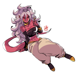 zkaijuraptor:I am in love with Majin 21 version she is so frickin’