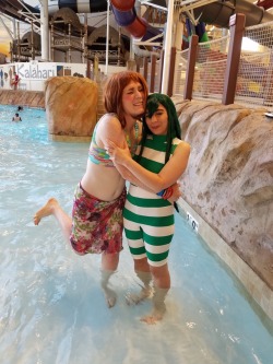 Gwyn and I had a lot of fun being tsuchako today at colossalcon
