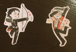 doodlesonice:  for valentines day i made these stickers lmao 