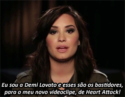 demildreams:  Demi sobre o videoclipe de Heart Attack. 