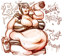 fatline:  Meiko you bloaty bloaty girl! *Belch* Too much root