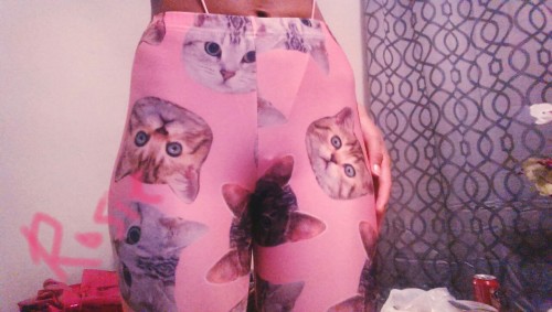 Kitty leggings.