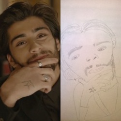 problematicassharry:  also look at my very realistic zayn drawing