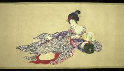 iheartmyart:  Kobayashi Eitaku, Japanese silk handscroll. Circa