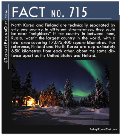 todayifoundout1:  Fact 715: North Korea and Finland are technically