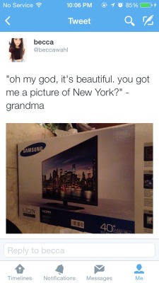 abunchofpixels:  We convinced grandma it was a fish tank