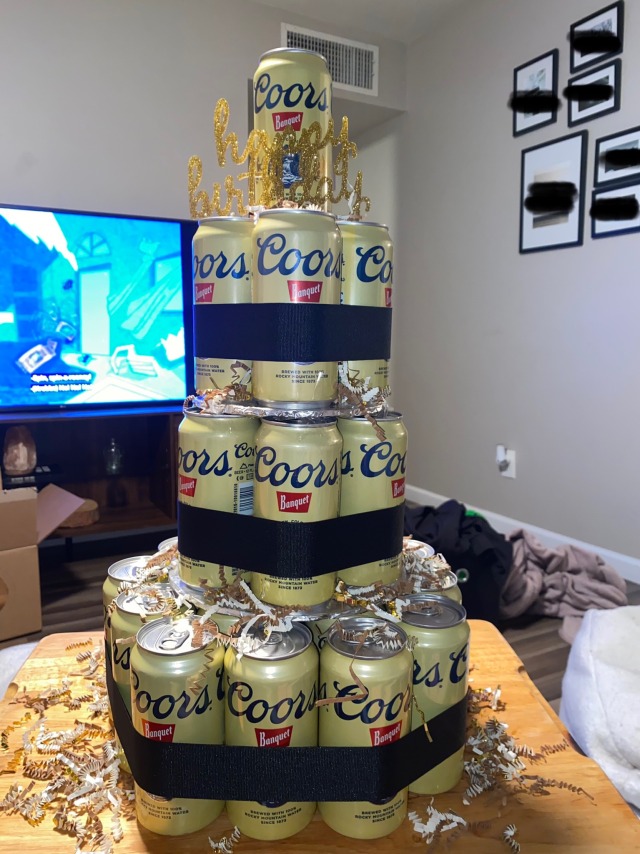 aight it’s 9:30pm & I finished my man’s beer cake