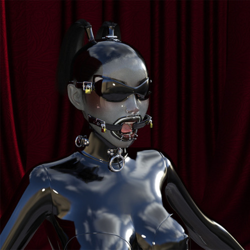  So G8F is bound and Latex encased and … wait, her Head is still free from Latex! That´s not fully encased! Here is the solution: A full Head Hood with Nose holes, Eyeholes and of course a Mouth hole!  Compatible in Daz Studio 4.9 and up! Check