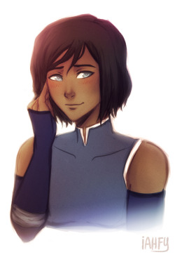 iahfy:  au where everyone compliments korra’s hair & nothing