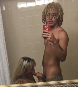 celeb-busted:Lil pump getting his cock sucked