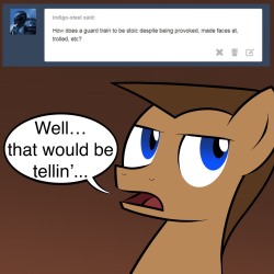 ask-fob-equestria:  Ah don’t wanna talk ‘bout it.