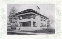 vintagehomeplans:  United States, 1913: Suburban Two-flat BuildingA