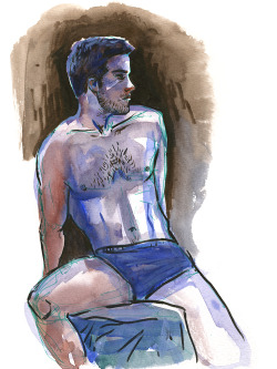 frankjosephillustration:  UNTITLED, Semi-Nude Male by Frank-Joseph20-minute