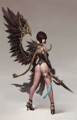 sekigan:  Dark Angel, Dongho Kang on ArtStation at https://www.artstation.com/artwork/dark-angel-f63ef9a3-d79a-4f39-96aa-630262e9b1af