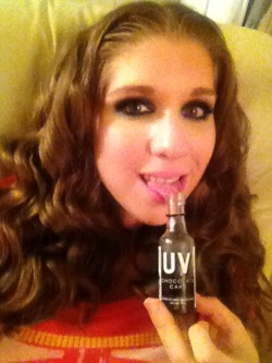 alexchancexxx:  Just the tip. @uv_vodka #chocolatecake