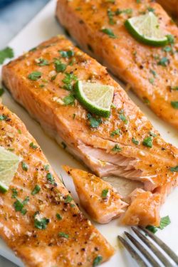 foodffs:Brown Sugar Lime Baked Salmon Follow for recipes Is this