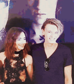 beautyindeathh:  Lily & Jamie at The Mortal Instruments: