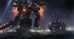 cybernetic-psychosis:  Mecha Aatrox and Mecha Malphite by zippo514