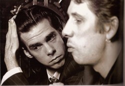  Nick Cave & Shane MacGowan, New Cross London 12/01/1989