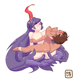 devirish: Filia & Ajna (Patreon Request)  my latest sketch