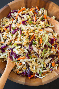 do-not-touch-my-food:  Asian Ramen-Chicken Chopped Salad