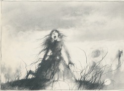 datcatwhatcameback:   Gammell illustrations from ‘Scary Stories