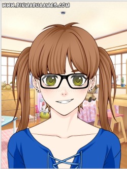 anothersh0tatlife:  I got bored and made myself into an anime