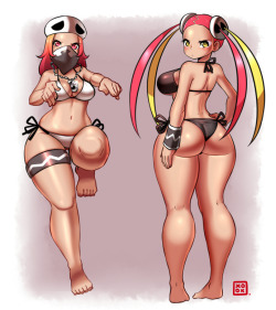 ninsegado91:  kenron-toqueen:  Team Skull Grunt and Plumeria