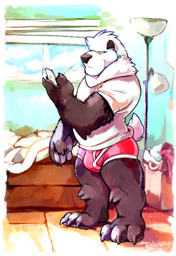 tulerarts:Bears can be grumpy in the morning. To approach them,
