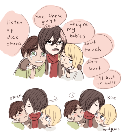 birdgekis:  don’t mess with mikasa 