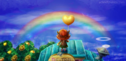 sundye-acnl:  acliriell:  There was a rainbow in Artolia today (◡‿◡✿)