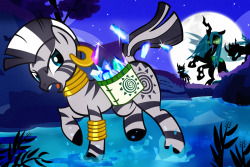 pixelkitties:  Zecora’s Midnight Escape by *PixelKitties For