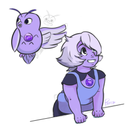 ame-kitty:  I wonder how amethyst would look with small hair