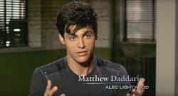 angellovercriss:  Matthew and Harry: behind the scenes of ‘Malec’