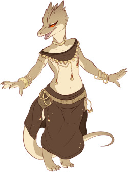 maimbutt:livestream request for “a bellydancer kobold”oh