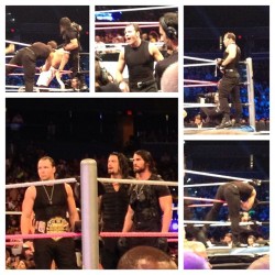 #sethrollins #deanambrose #romanreigns #ringside #smackdown #theshield