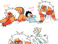 cldrawsthings:  Steven needs to stop bringing home cats - two